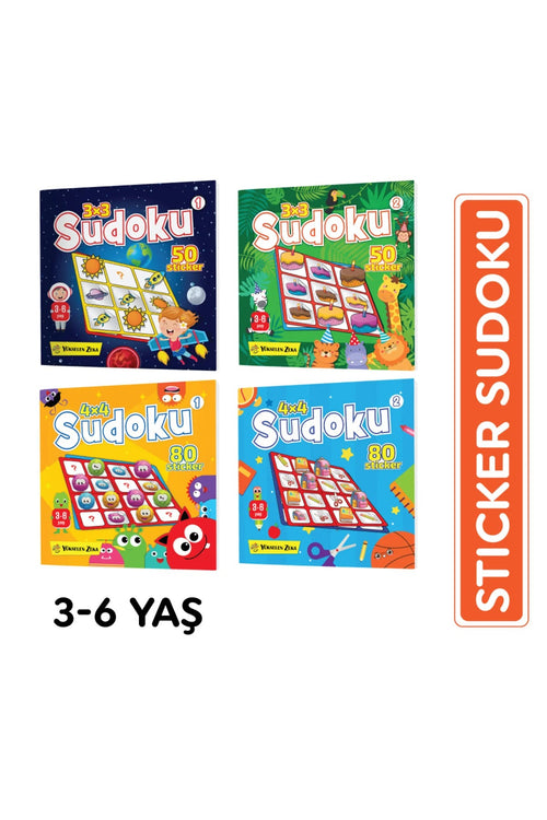 Stickerlı 4'lü Sudoku Seti